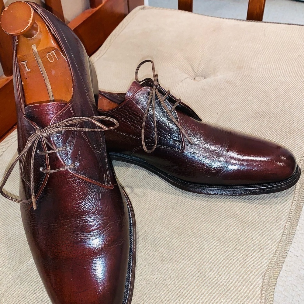 Florsheim Leather Plain Toe Derby. - Picture 4 of 16